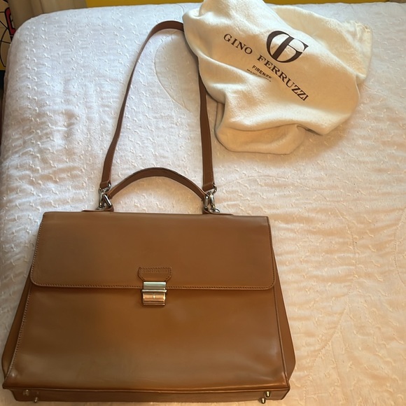 VTG Gino Ferruzzi Italian Leather Briefcase/Handbag 👜 ‼️PRICE DROP‼️ - Picture 10 of 13